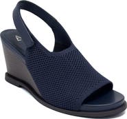 Aerosoles Dell Textured Knit Slingback Wedge Sandal