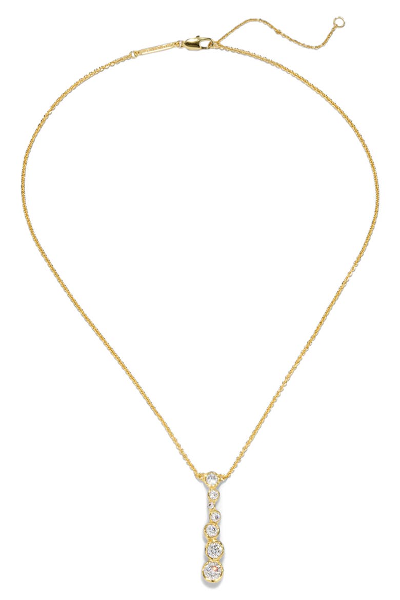 Asterales Cascading Bubble Pendant Necklace, Main, color, GOLD STONES
