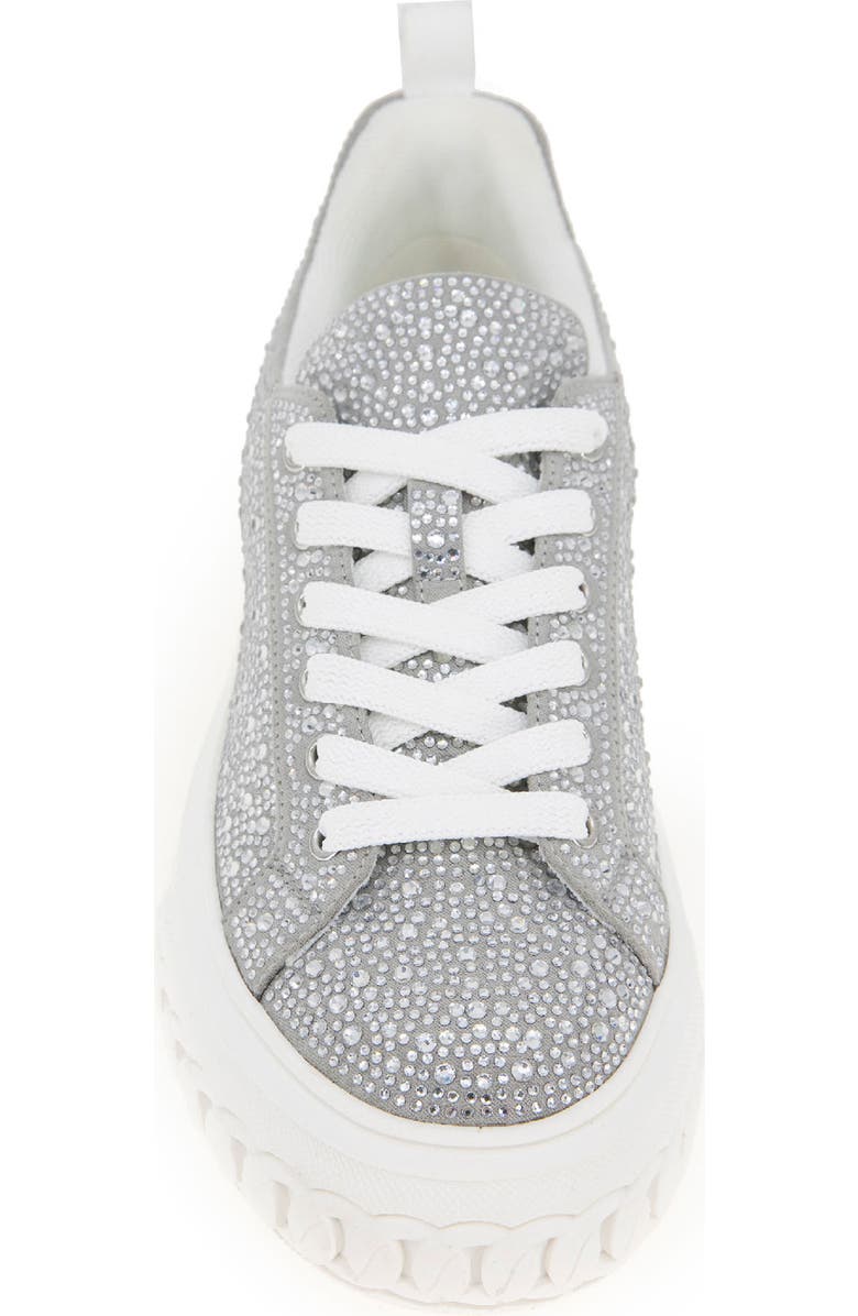 BCBGeneration Riso Platform Sneaker, Alternate, color, Silver Rhinestones