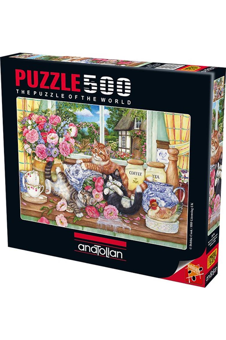 Kittens in the Kitchen 500 piece Jigsaw Puzzle for Adults, Alternate, color, Multicolor