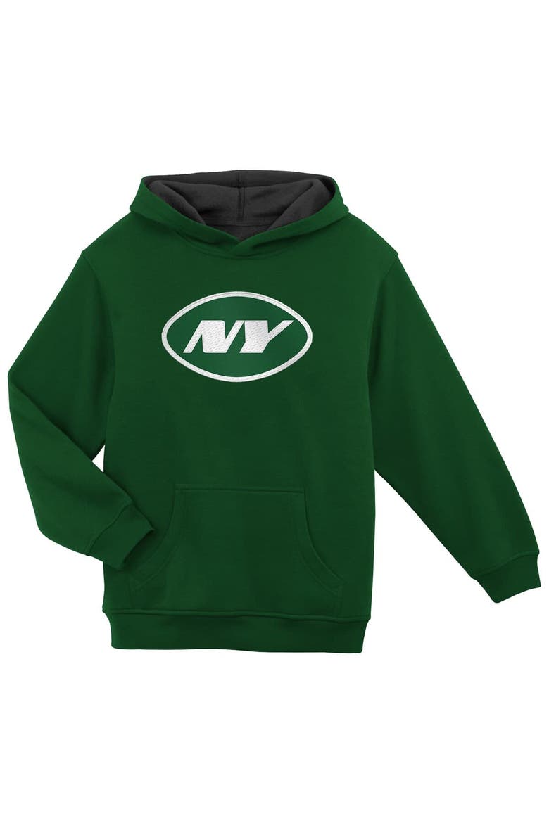 Preschool Green New York Jets Prime Pullover Hoodie, Main, color, Green