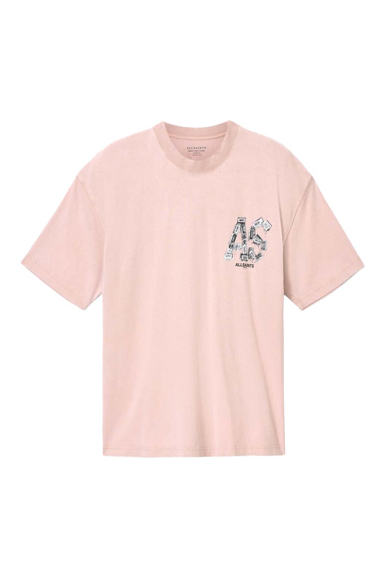 Mixtape Cotton Graphic T-Shirt, Alternate, color, SUNBAKED PINK