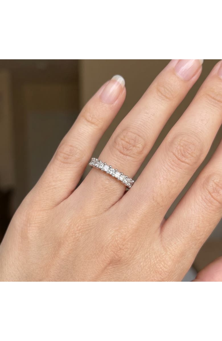 Bliss Diamond 1Ct Princess Cut Diamond Eternity Stackable Wedding Ring 14k Gold Lab Grown, Alternate, color, 14K White Gold