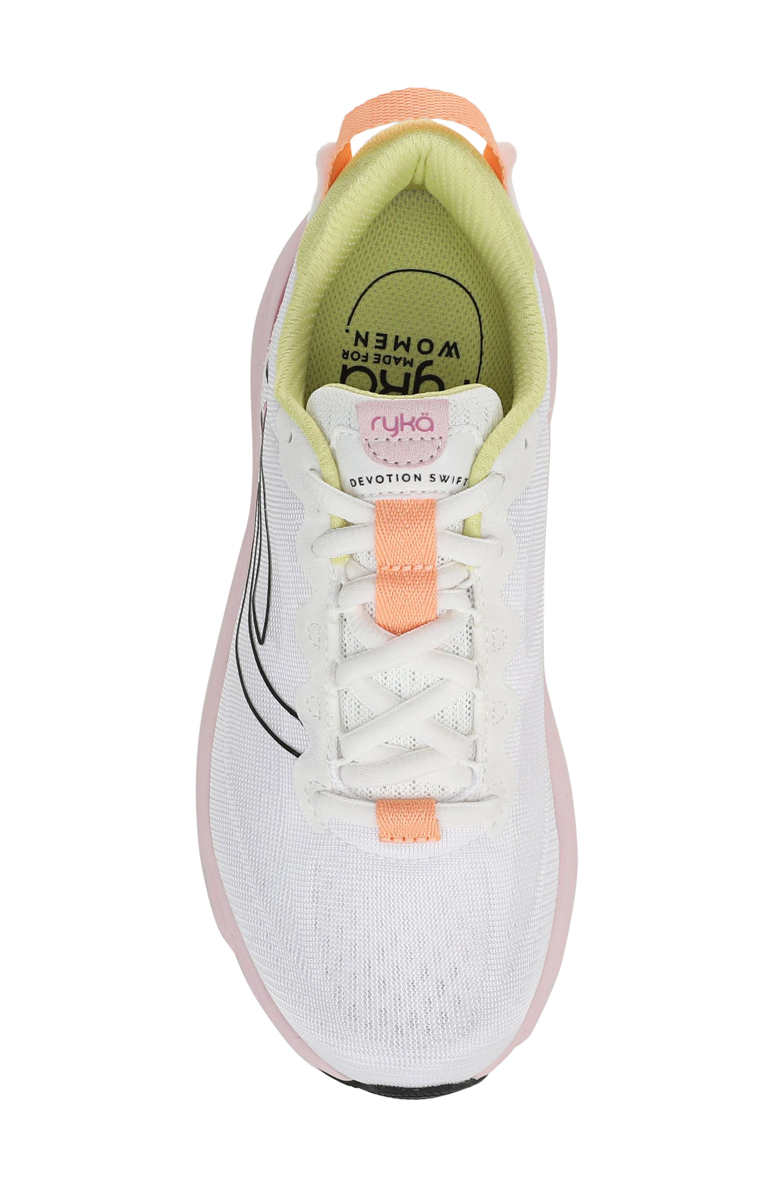 Devotion Swift Walking Sneaker, Alternate, color, BRILLIANT WHITE