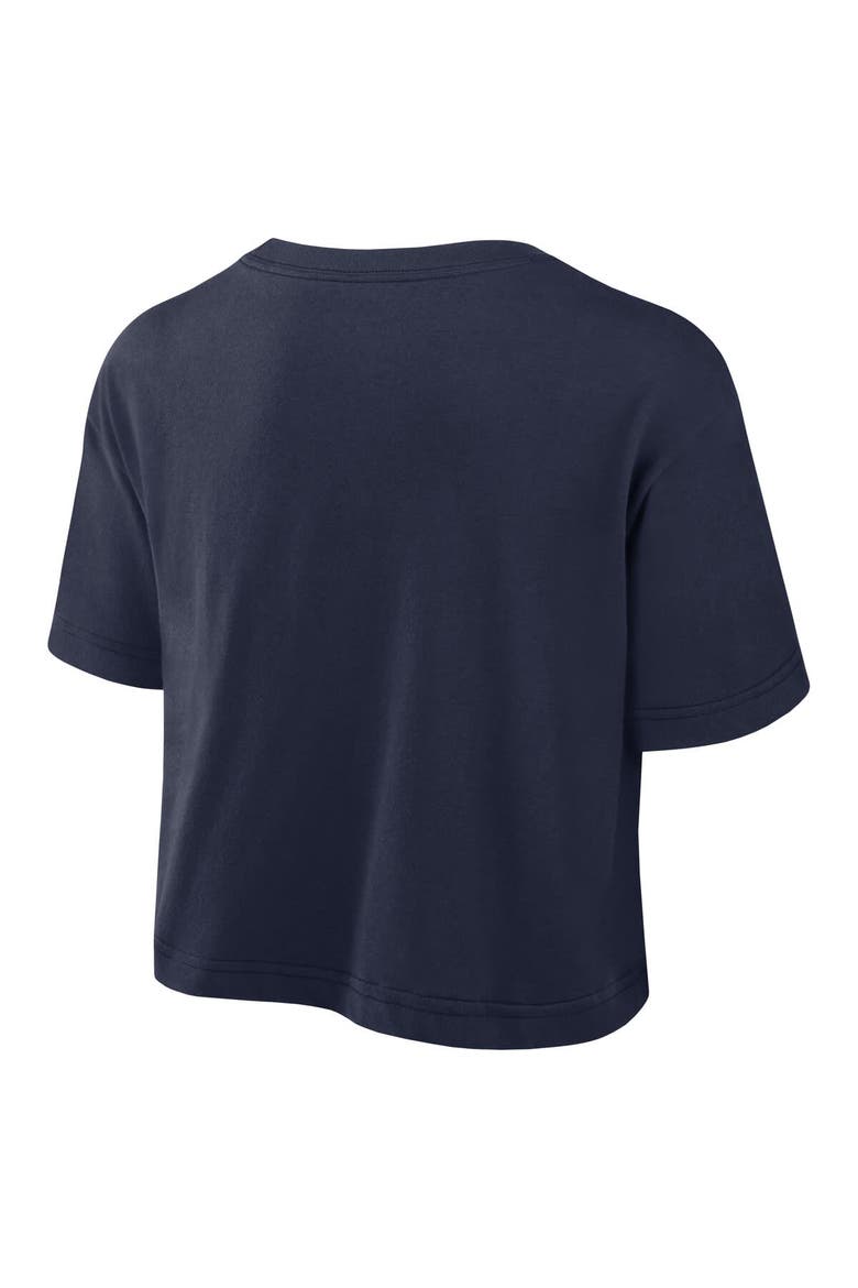 Women's Nike Navy Penn State Nittany Lions Athletic Prep Arch Performance Cropped T-Shirt, Alternate, color, Navy