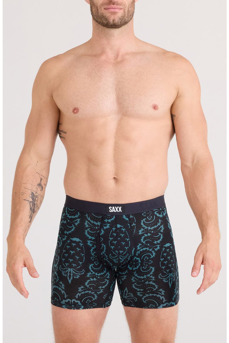 Vibe Xtra Boxer Briefs, Alternate, color, PINEAPPLE/ HOUNDSTOOTH/ BLACK