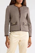 JMCLAUGHLIN Cyna Faux Leather Trim Jacket