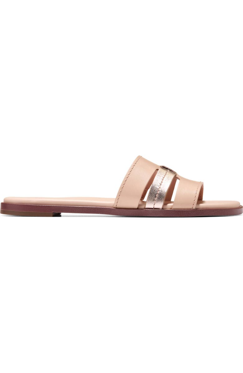 Cole Haan Flynn Fisherman Slide Sandal, Alternate, color, Ch Porcelain/ Rose Gold Talca