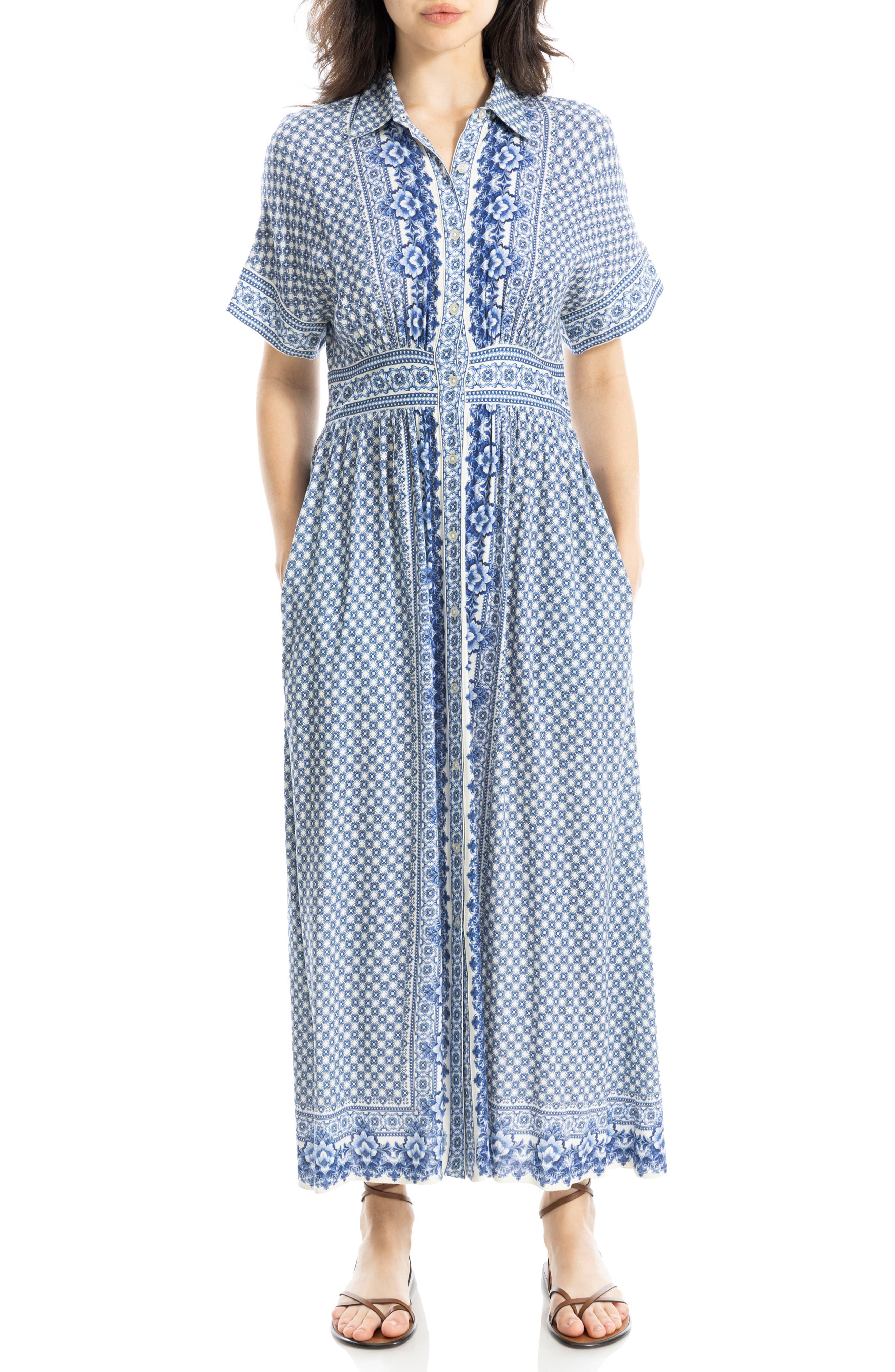Short Sleeve Maxi Shirtdress - image 5