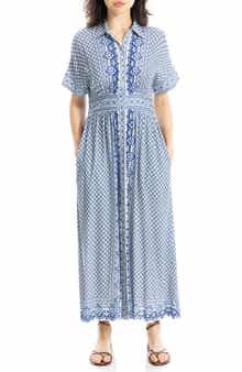 Short Sleeve Maxi Shirtdress
