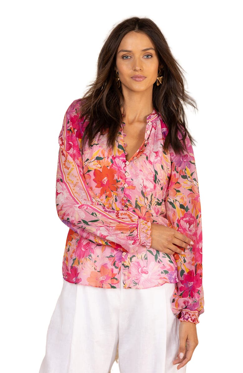 Hale Bob Huxley Voile Top, Alternate, color, Pink
