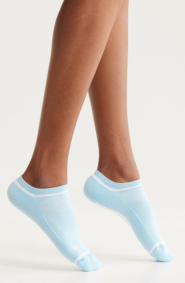 Zella 3-Pack Low Training Socks, Alternate, color, Blue Sky