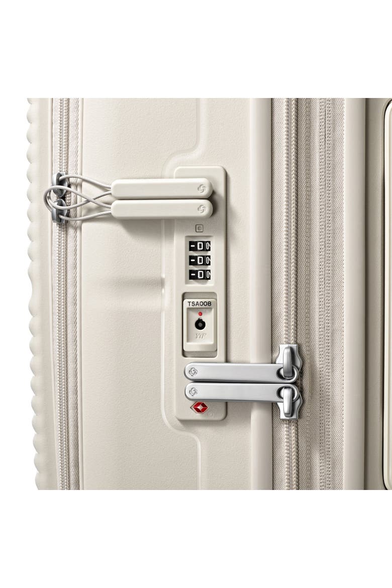 Paralux Expandable 24" Medium Checked Spinner Luggage, Alternate, color, Stone Grey