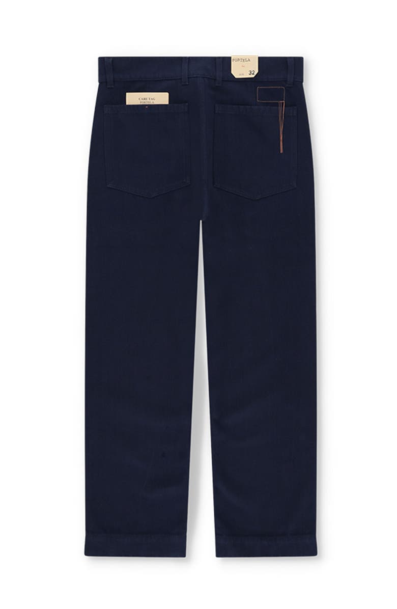 Fortela Vietnam Inspired Twill Trousers, Alternate, color, Blue