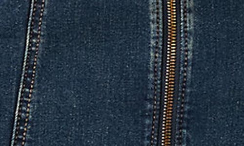 Levi's Retro Long Sleeve Denim Minidress In Blue