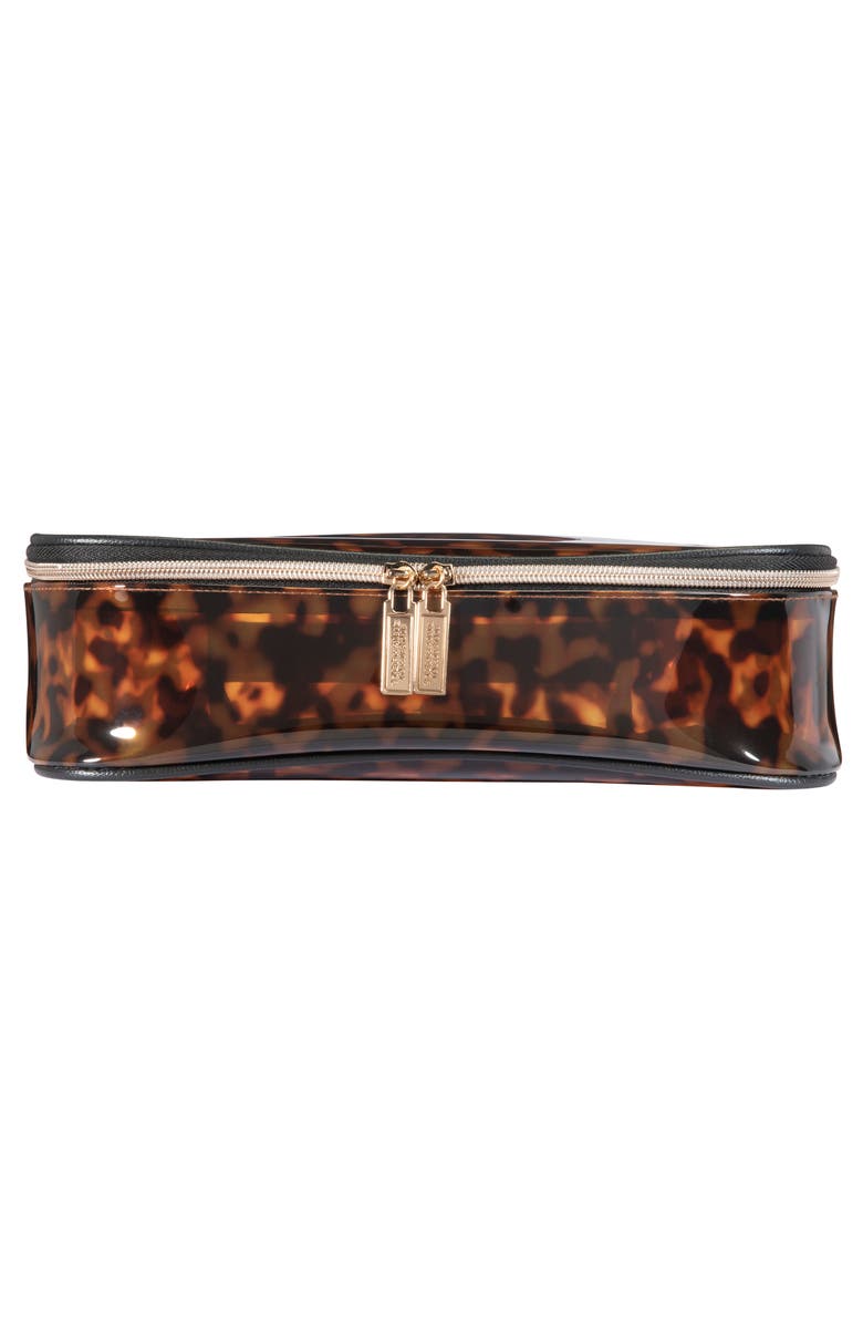 Stephanie Johnson Claire Miami Clearly Tortoise Jumbo Makeup Case, Alternate, color,