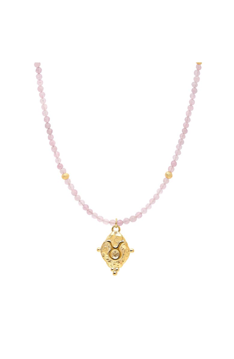Seven Saints Taurus Zodiac Choker Necklace, Main, color, Gold