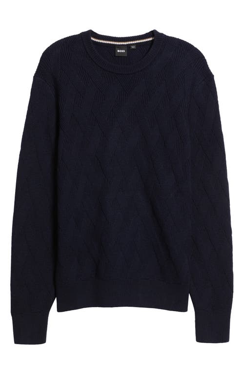 Hugo Boss Boss Elfredo Basketweave Wool Sweater