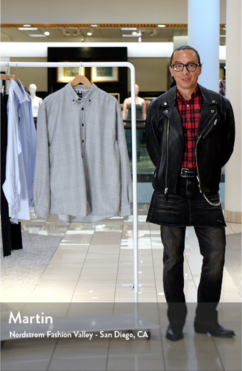 Olly Glen Plaid Wool Button-Down Shirt, sales video thumbnail