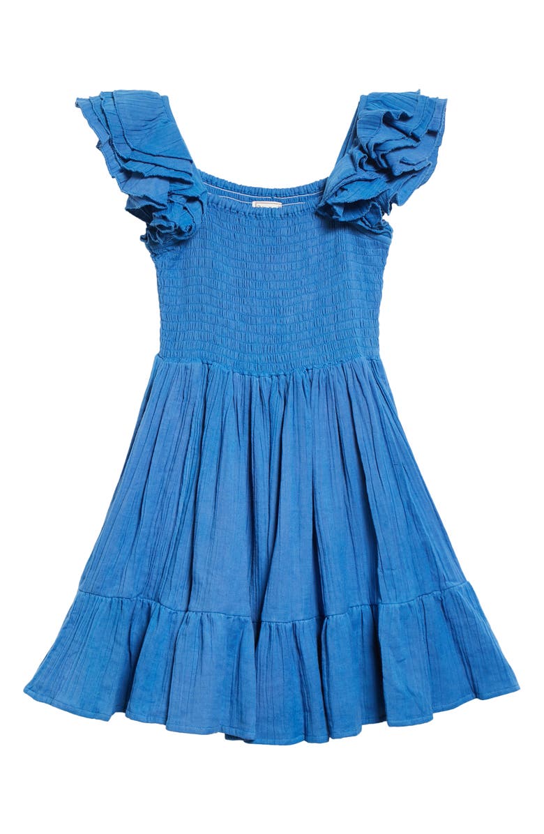 MILLE Bea Smocked Ruffle Minidress, Alternate, color,