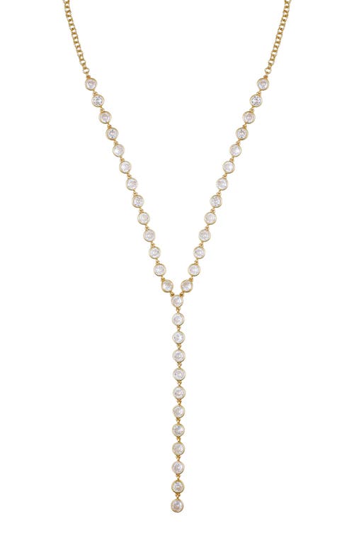 Vince Camuto Cascading Cubic Zirconia Y-drop Necklace In Gold