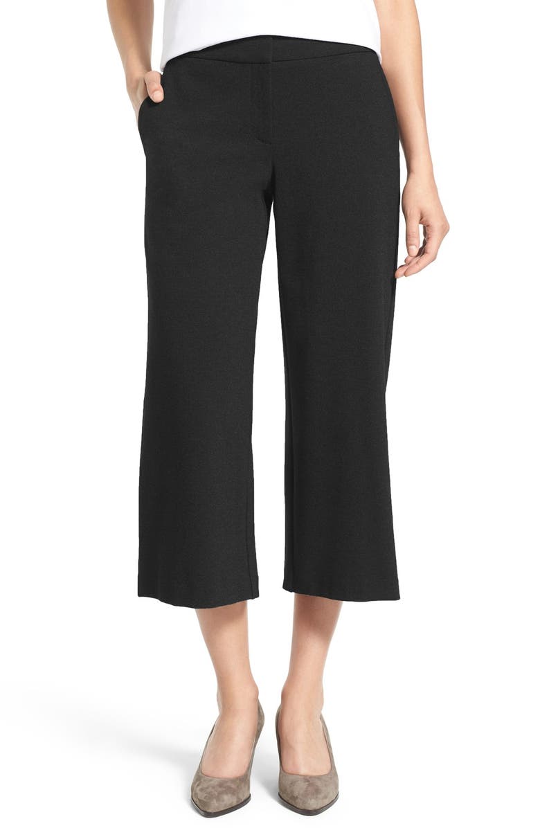 Eileen Fisher Crop Wide Leg Trousers, Main, color,