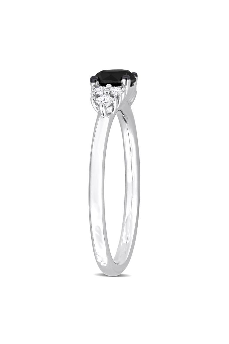 Black & White Diamond Seven-Stone Ring 14k, Alternate, color, 14k White Gold