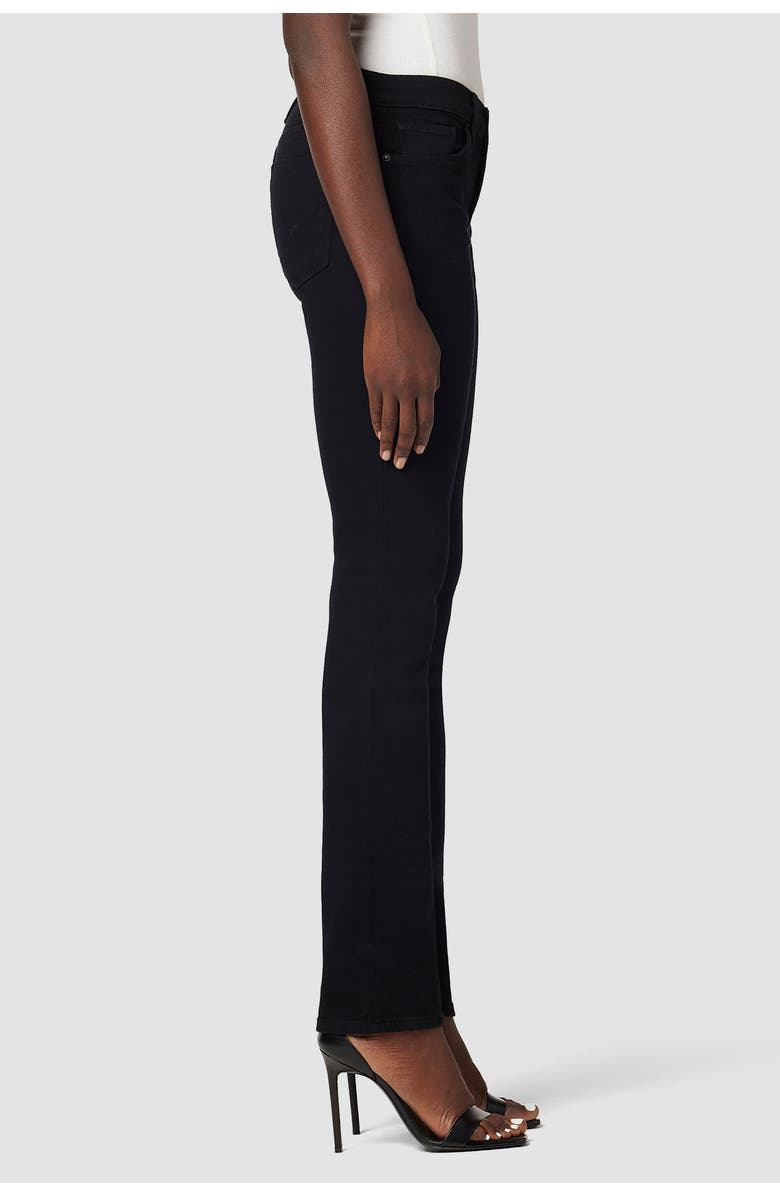 Hudson Jeans Nico Mid-Rise Straight Ankle, Alternate, color, Black