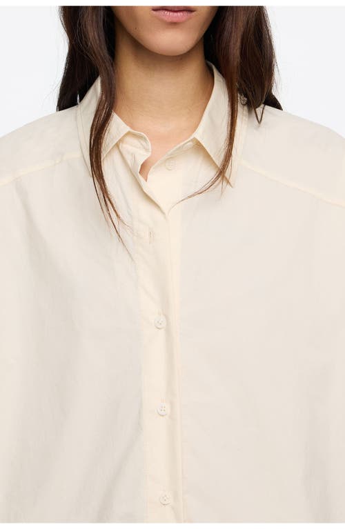 Bimba Y Lola Oversize Stitching Shirt In White