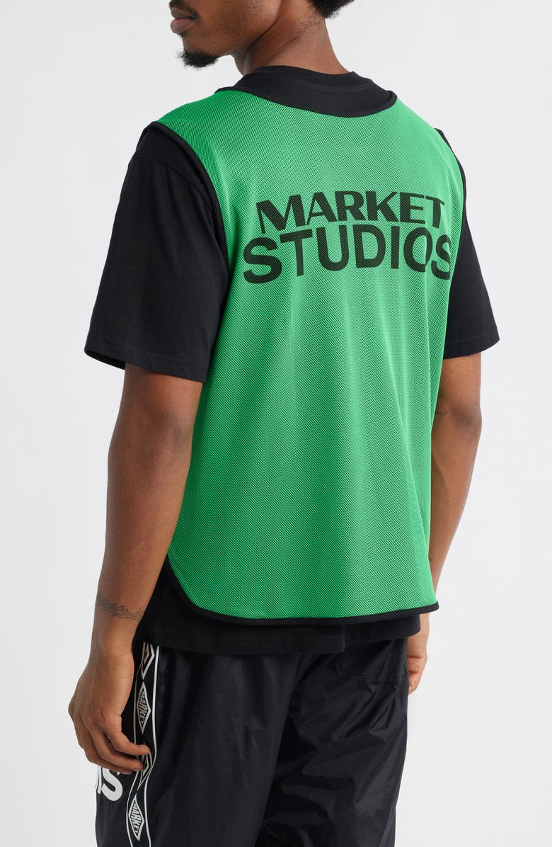 MARKET Logo Graphic Scrimmage Jersey, Alternate, color, Black Beauty/ Classic Green