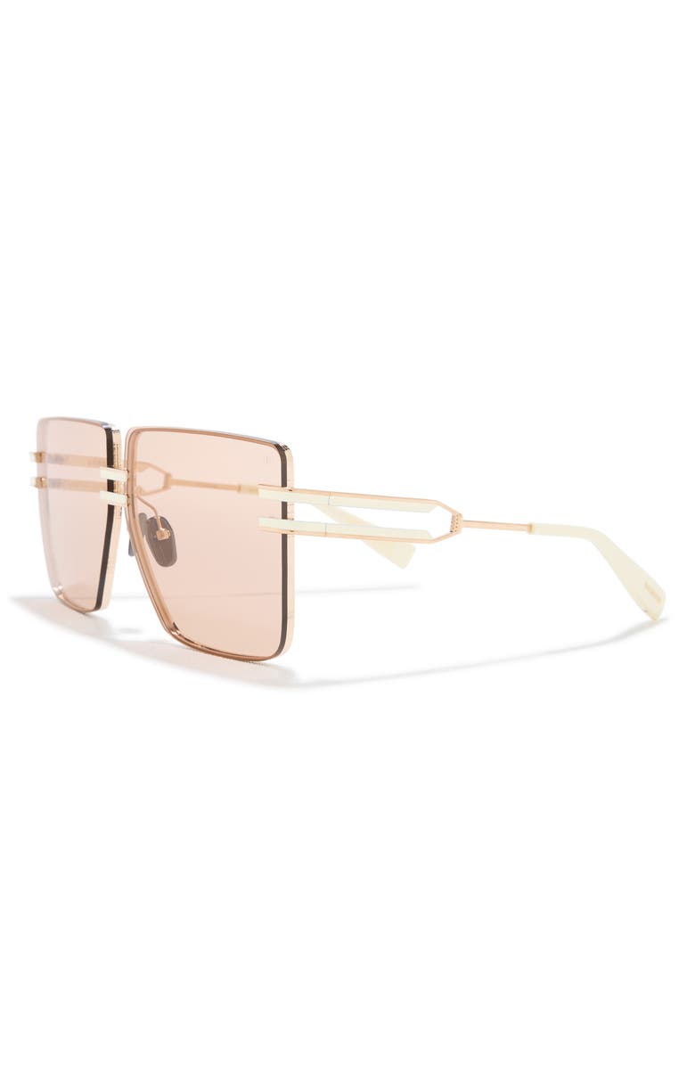 Balmain 66mm Oversize Sunglasses, Alternate, color, 