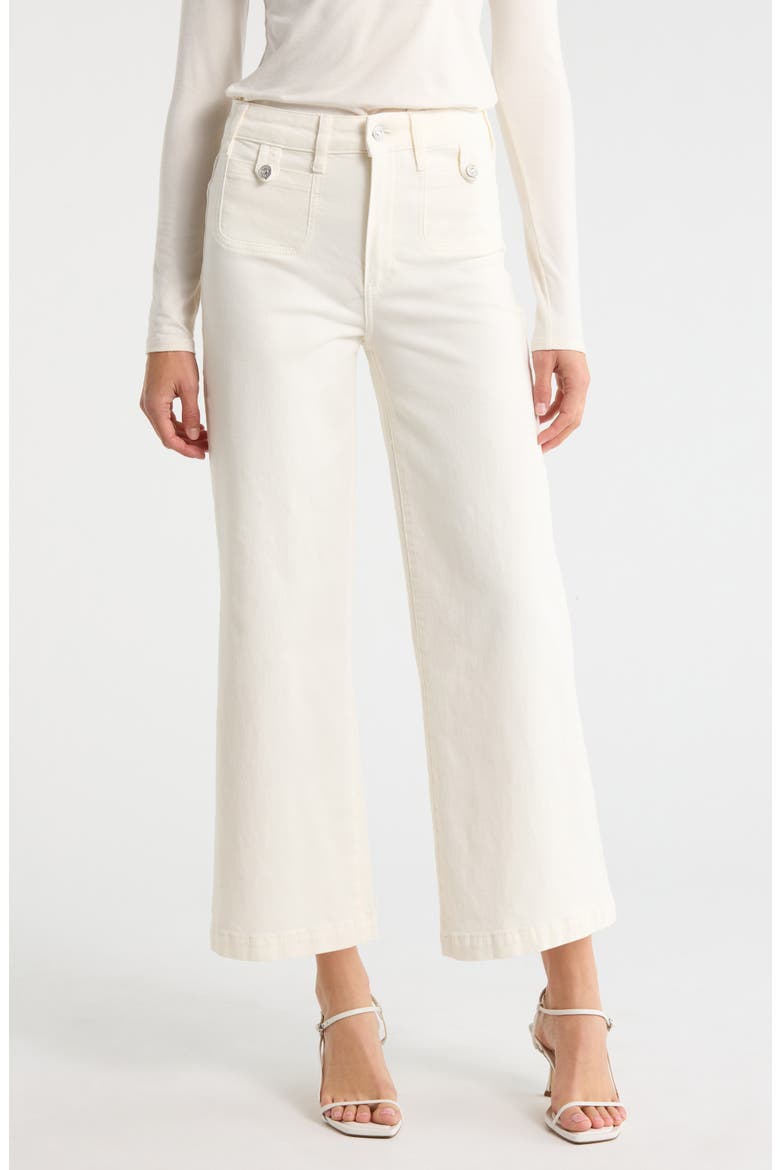 Anessa High Waist Ankle Wide Leg Jeans, Main, color, TONAL ECRU