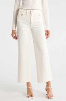Anessa High Waist Ankle Wide Leg Jeans