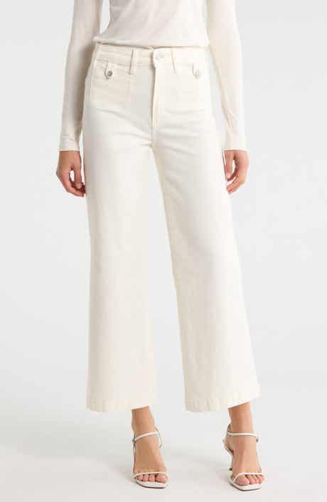 Anessa High Waist Ankle Wide Leg Jeans