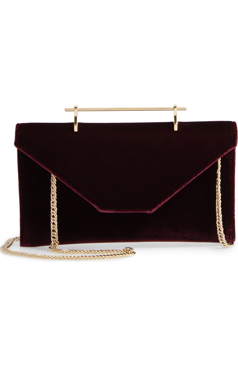 M2MALLETIER Annabelle Velvet Clutch, Main, color,