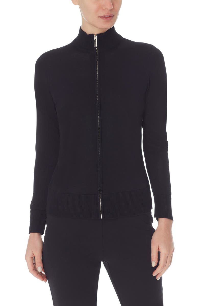 Anne Klein Zip Front Sweater, Alternate, color,