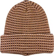 MARCUS ADLER Checkered Cuffed Knit Beanie