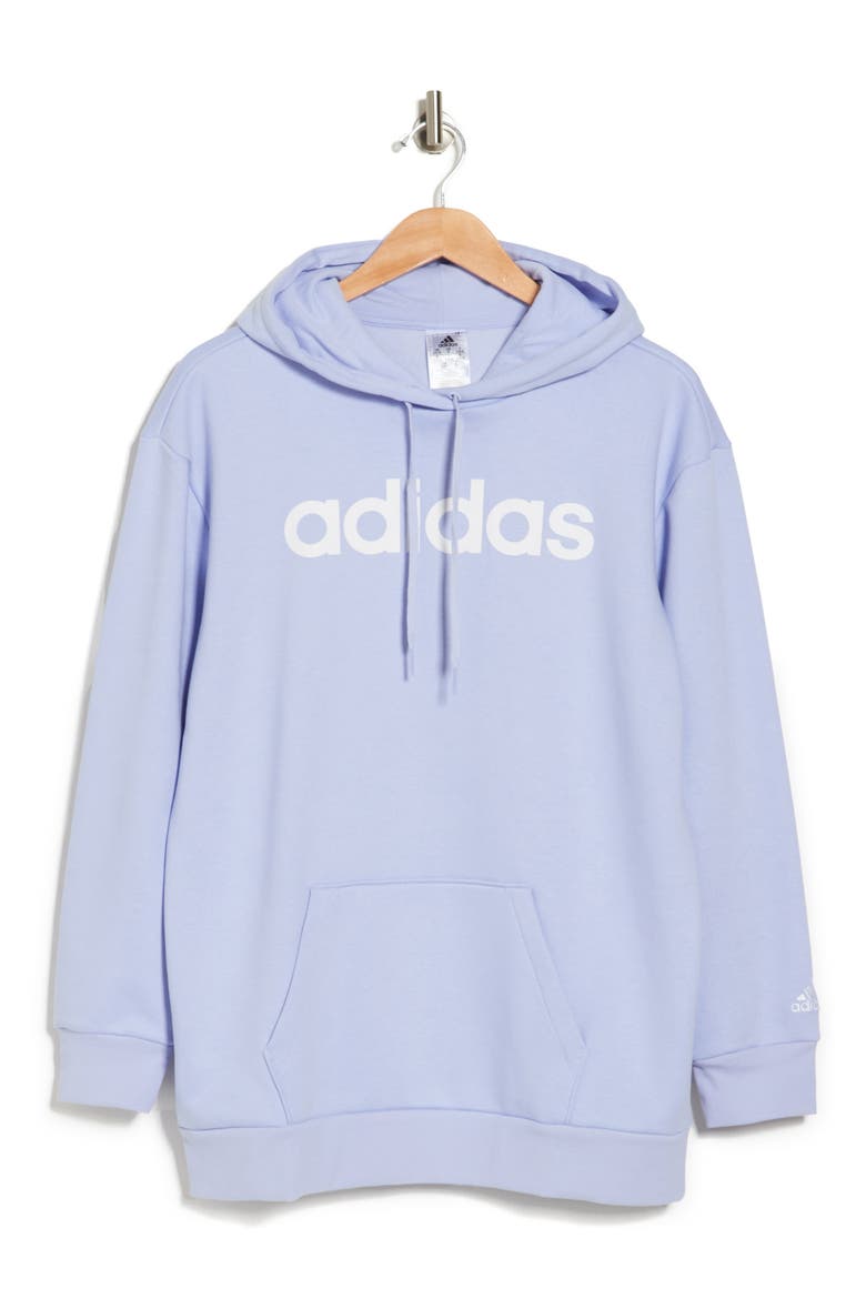 Drawstring Logo Hoodie, Alternate, color, VIOLET TONE/WHITE