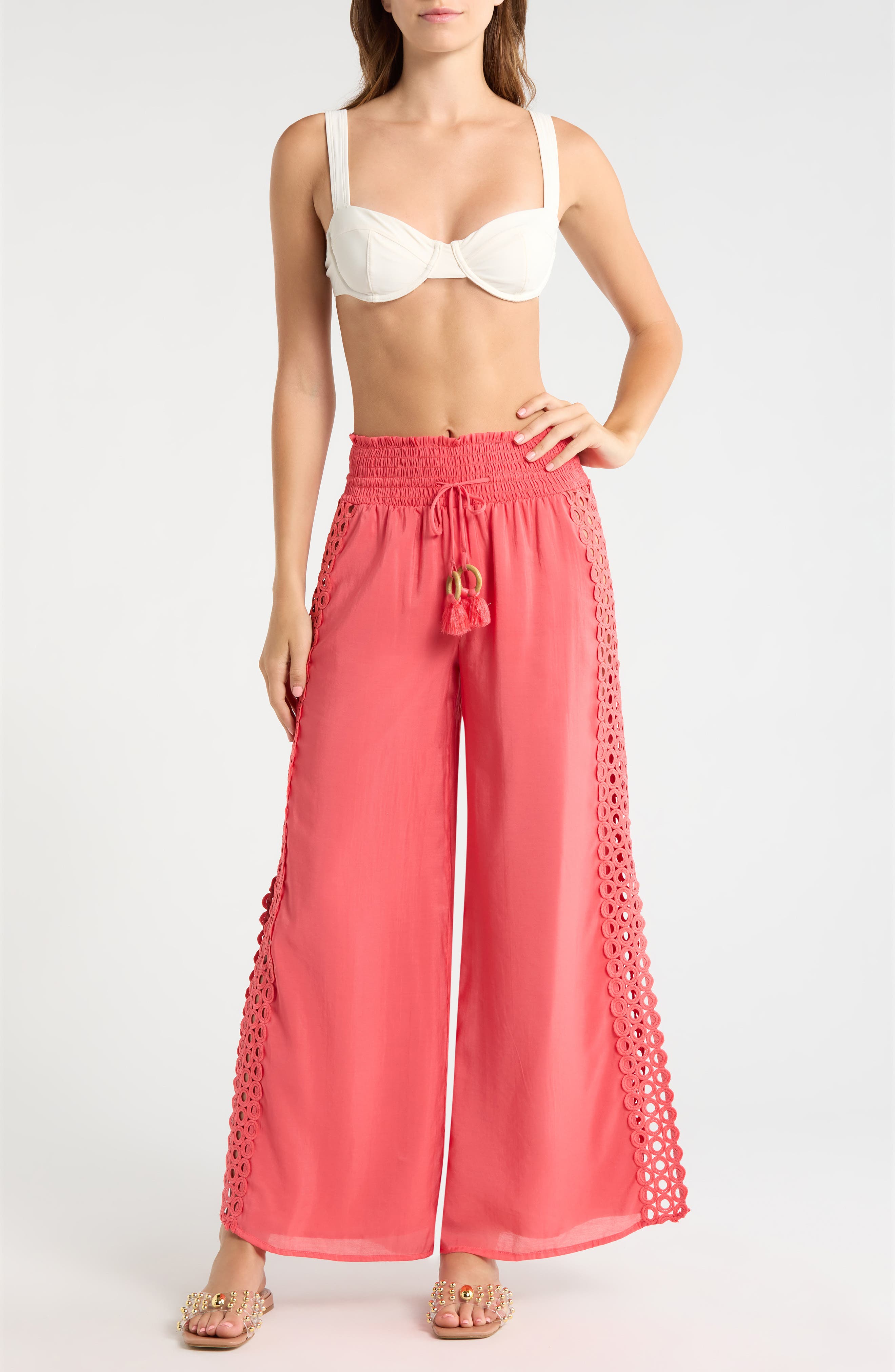 Wide Leg Cover-Up Pants - image 3