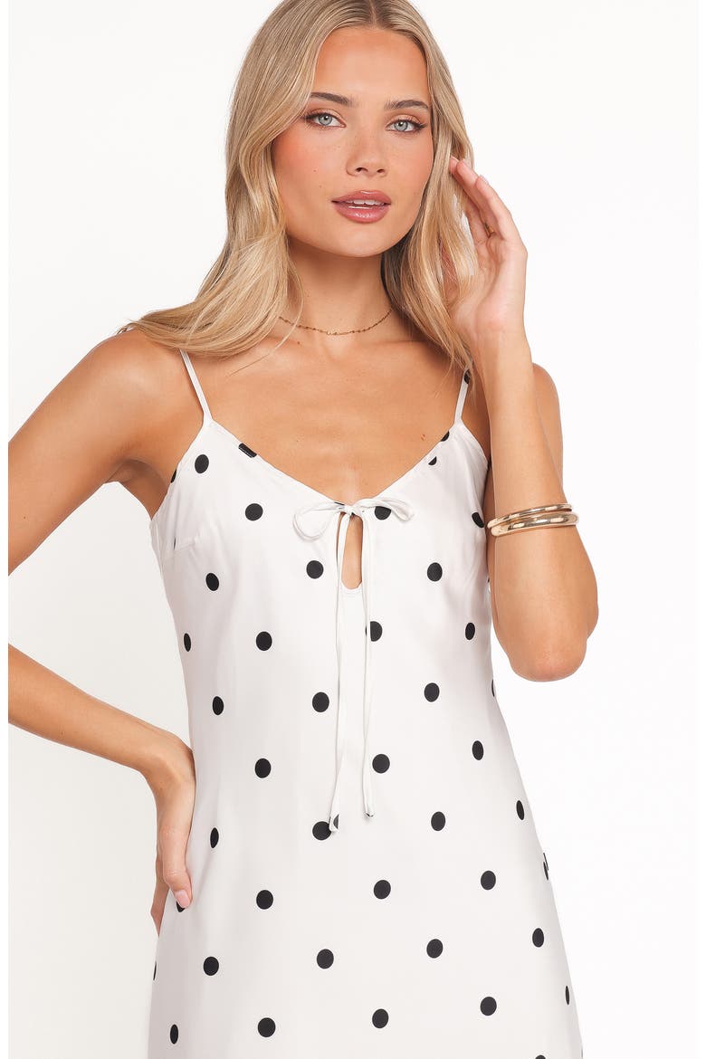 Jamila Polka Dot Midi Dress, Alternate, color, WHITE POLKA DOT