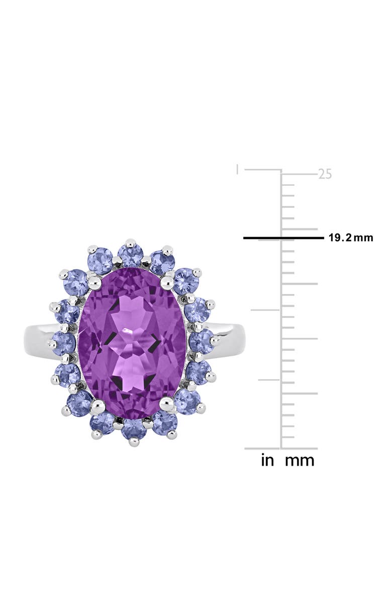 Julianna B. Amethyst & Tanzanite Halo Cocktail Ring, Alternate, color, Amethyst