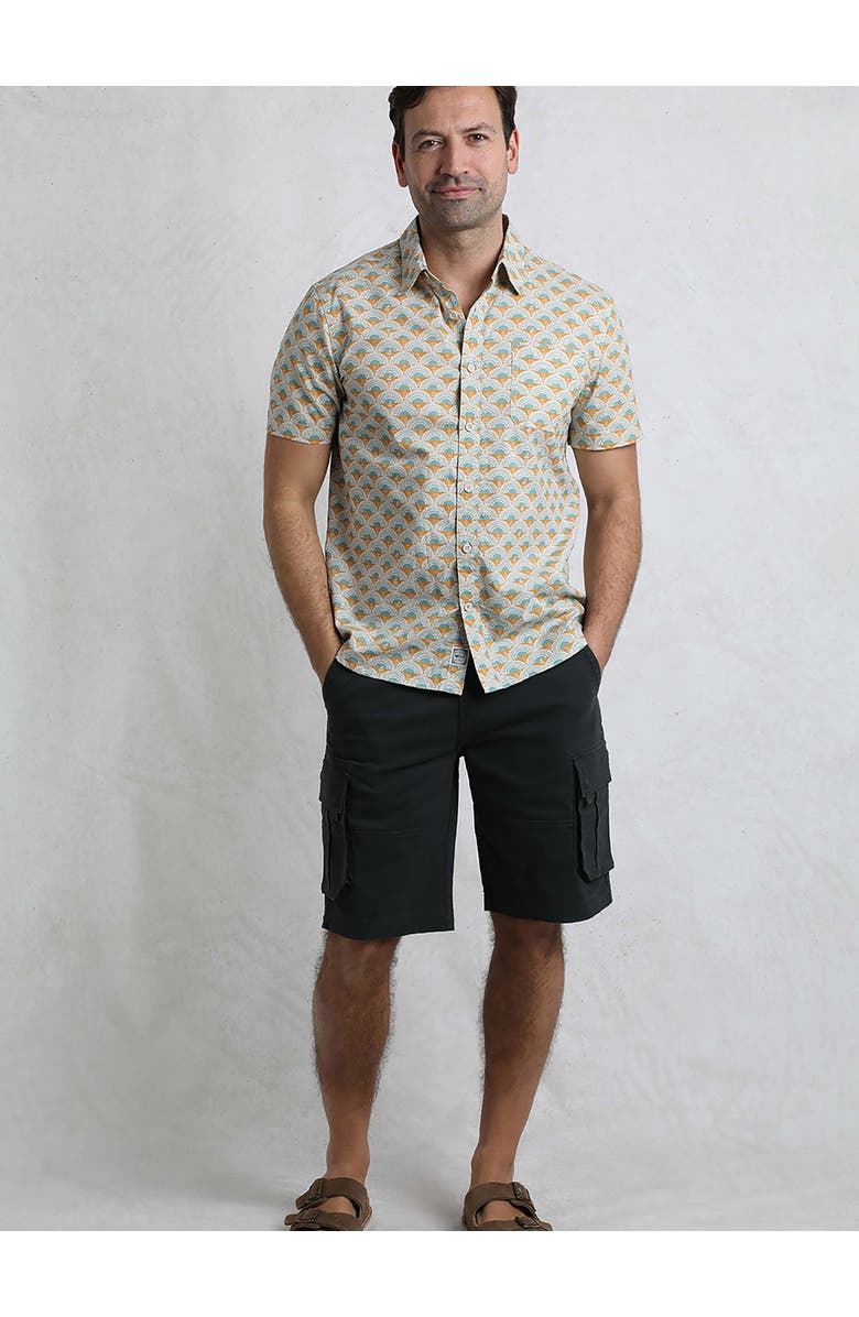 Weird Fish Faraway Printed Shirt, Alternate, color, Caramel