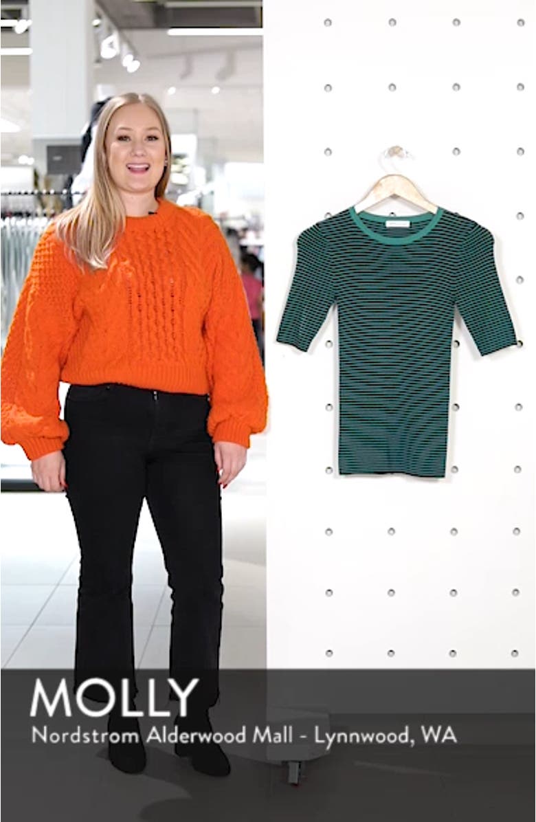 Stripe Crewneck Sweater, sales video thumbnail