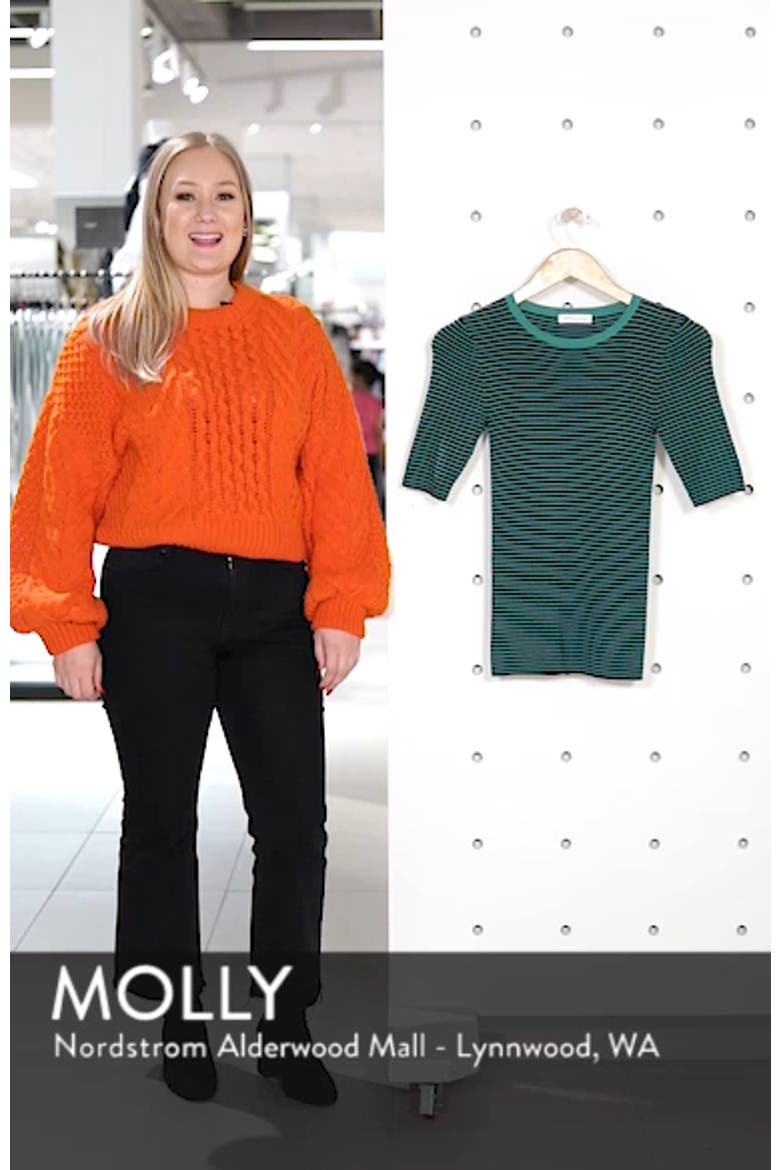 Stripe Crewneck Sweater video