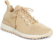 Jimmy Choo Veles Faux Pearl Shimmer Knit Sneaker