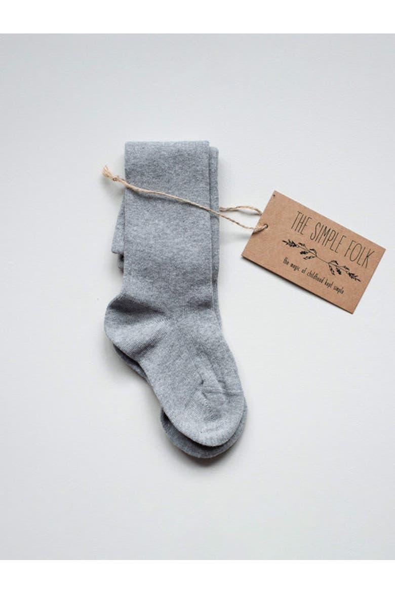 The Ribbed Sock, Main, color, gray melange