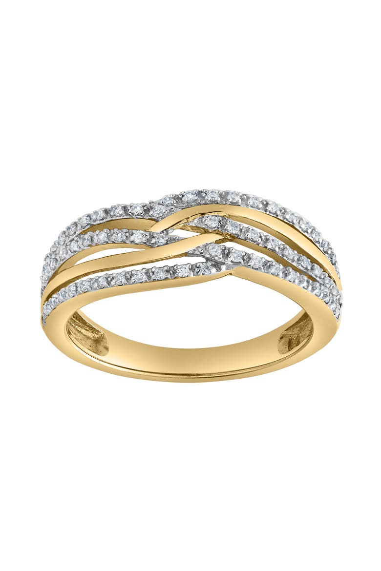 Amoura 0.20 Ct Natural Diamond 10K Gold Ring, Main, color, 10K Yellow Gold