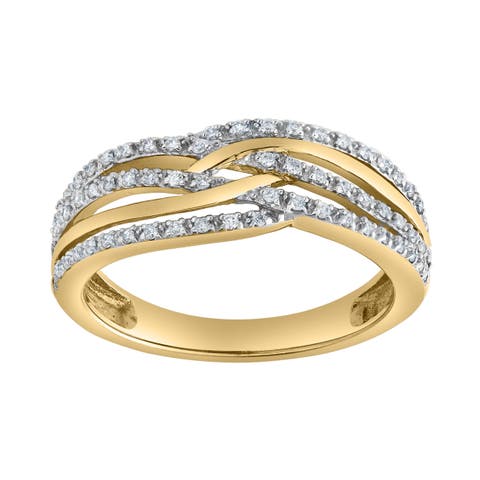 Amoura 0.20 Ct Natural Diamond 10K Gold Ring