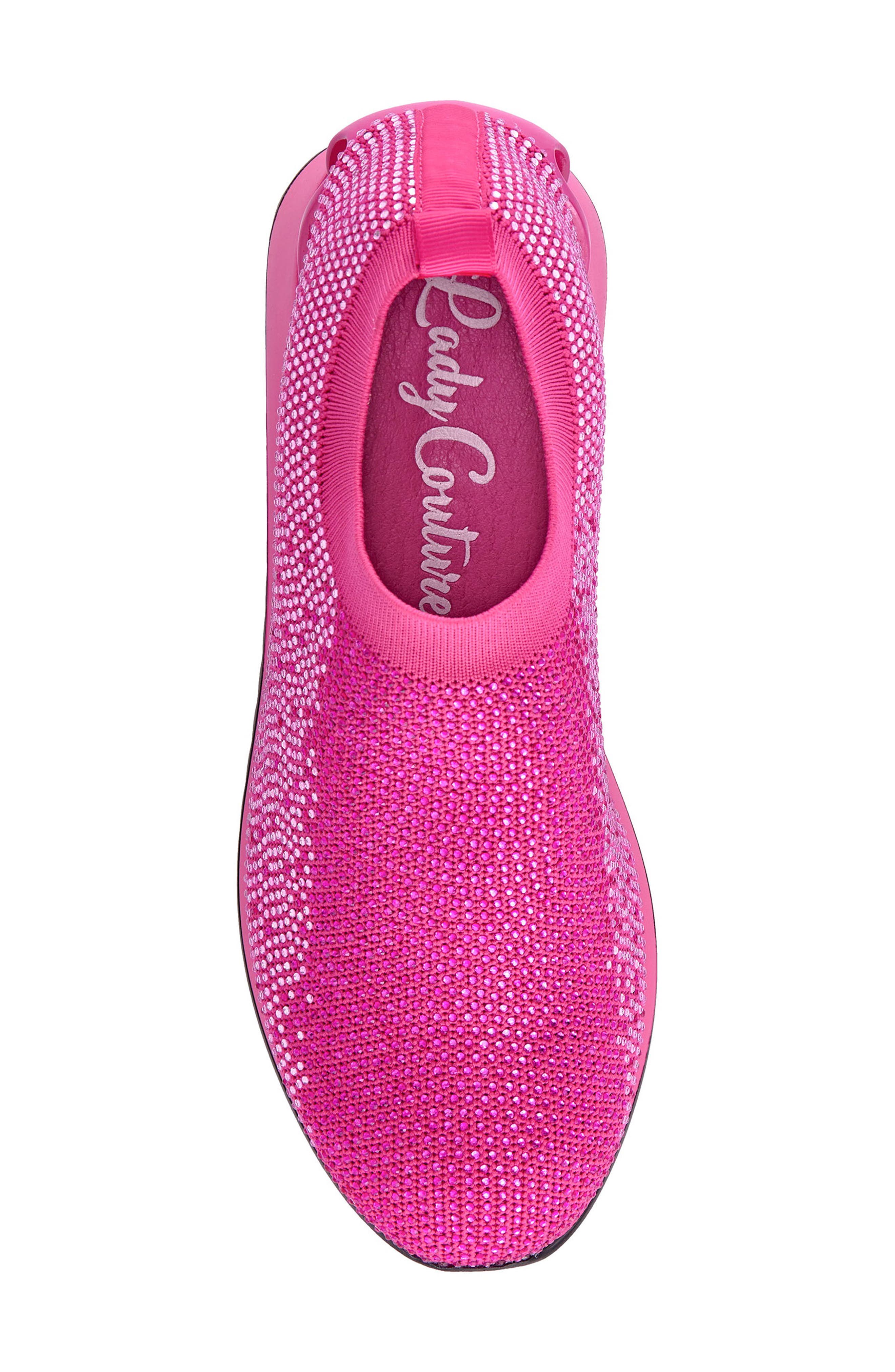 Bella Rhinestone Sneaker, Alternate, color, FUCHSIA MULTI