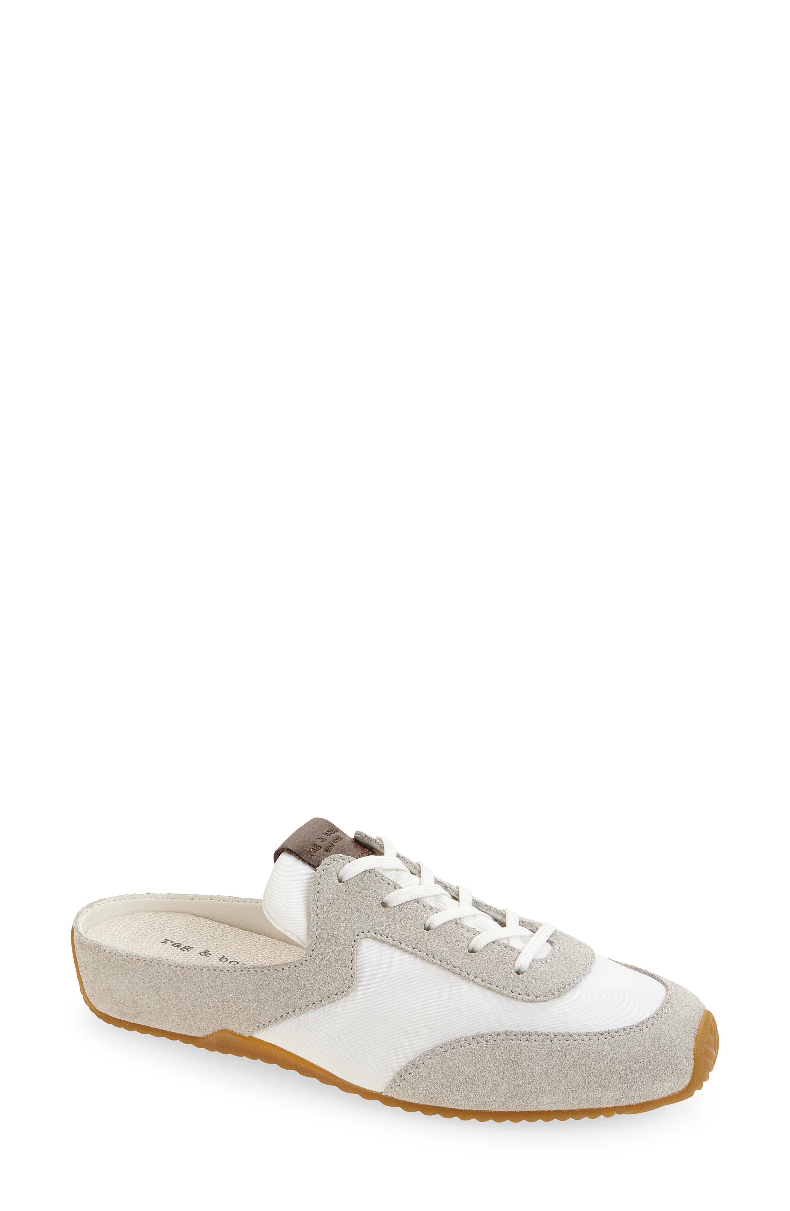 rag & bone Retro Runner Slim Ultra Mule, Alternate, color, White